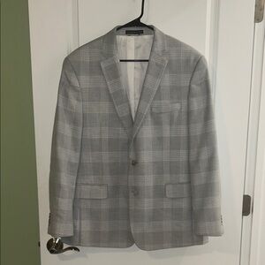 Tommy Hilfiger Men's Gray Plaid Blazer